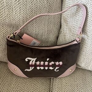 NWT! JUICY COUTURE Retro Vibe Shoulder Bag, Chocolate Blush
